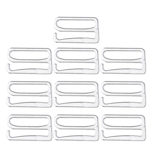 10pcs Alloy Replacement Bra Strap Slide Hook Fig 9 Lingerie Adjuster 1