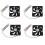 4X  12V 4 Pin Black Plastic PC Cooling Fan 90mm x 90mm x 25mm 1