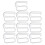 10pcs Alloy Replacement Bra Strap Slide Hook Fig 9 Lingerie Adjuster 2 3