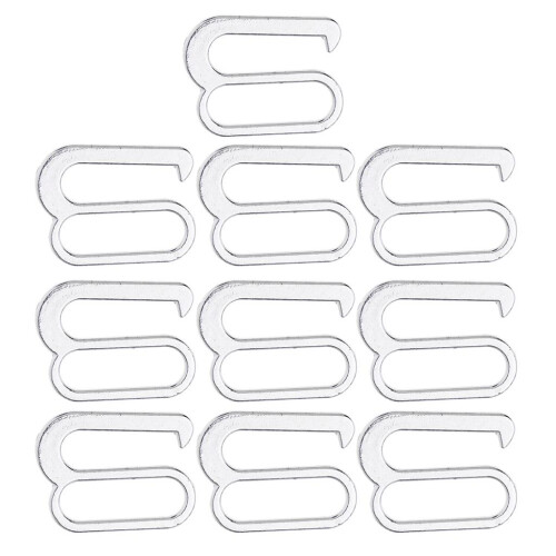 10pcs Alloy Replacement Bra Strap Slide Hook Fig 9 Lingerie Adjuster 2 2
