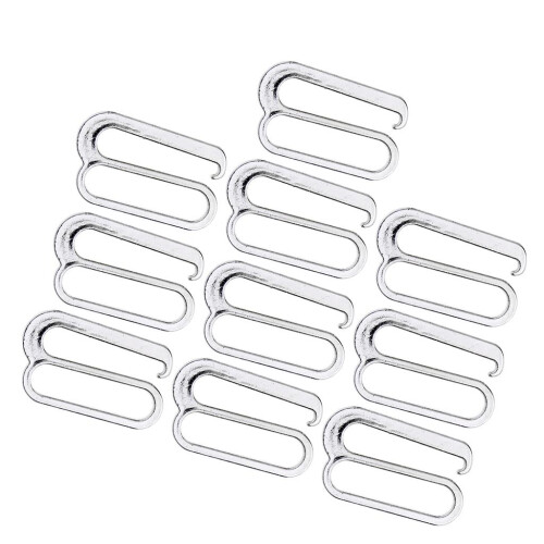 10pcs Alloy Replacement Bra Strap Slide Hook Fig 9 Lingerie Adjuster 2 1