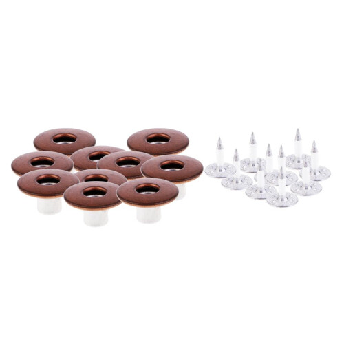 10 Sets Metal Press Stud Snap Button Fastener for Leather Craft Copper 1