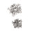 20 Sets 8mm Round Rivet Screw Studs Chicago Screw Leather Craft Silver 3