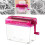 Manual Paper Shredder Compact Handheld Design for Secure Bills and Documents Disposal, Red 2