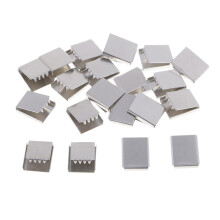 20pcs Metal Belt Buckle End Tip For Cotton Webbing Tag Bag Key Chains