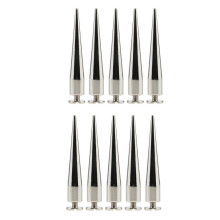 10pcs Rivet Cone Studs Rock Spikes Spots Leather Craft DIY Silver