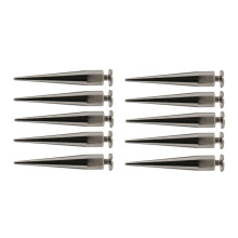 10pcs Rivet Cone Studs Rock Spikes Spots Leather Craft DIY Grey Black