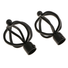 22mm Curtain Pole Recess Bracket Curtain Rod Bracket Finials Type 4 -