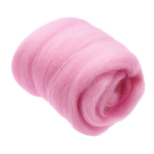 10g Soft Wool Roving Felting Wool for DIY Needle Felting Craft Pink
