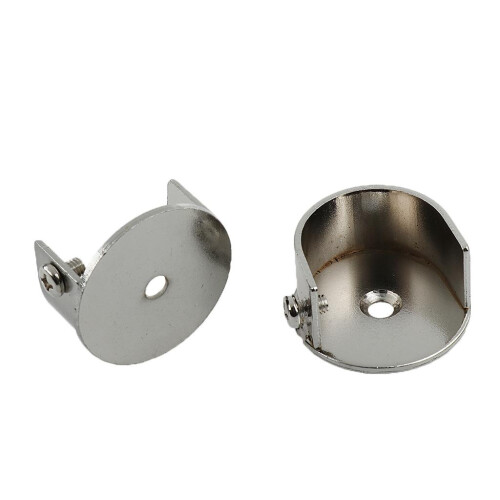 2x Recess Bracket Curtain Rail Support Curtain Pole Bracket Wall Mount 1