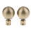 22mm Curtain Pole Recess Bracket Curtain Rod Bracket Finials Type 3 - 1