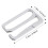 10pcs Alloy Replacement Bra Strap Slide Hook Fig 9 Lingerie Adjuster 1 2