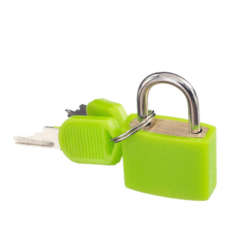 Small Padlock with Two Keys for Luggage Suitcase Bag Green 1