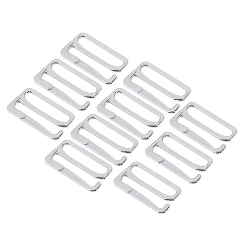 10pcs Alloy Replacement Bra Strap Slide Hook Fig 9 Lingerie Adjuster 1 2