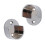 2x Recess Bracket Curtain Rail Support Curtain Pole Bracket Wall Mount 2