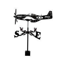 Iron Weathervane Yard Roof Garden Farm Metal Bracket Decoration Helico