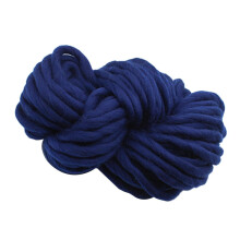 Knitted Throw Blanket for Couch Machine Washable Dark Blue