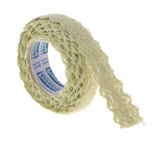 2 Yards 15mm Fabric Lace Washi Tape Self Adhesive Trim Wedding light g