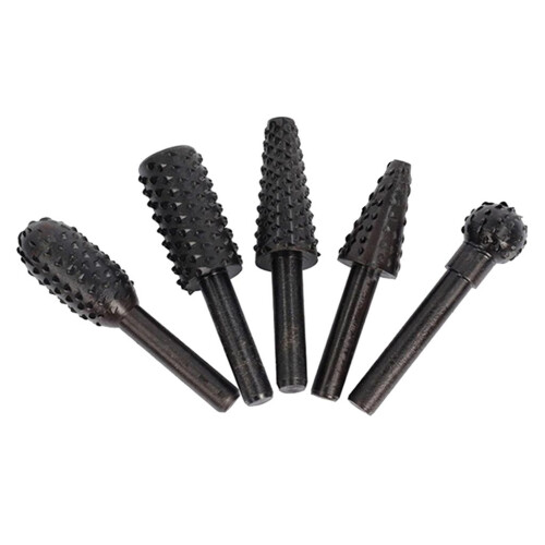 5PCS 1/4'' Drill Bit Set Woodworking Cutting Tools Wood Carving Bits B