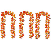 Herbstgirlande mit Kürbislichtern, Halloween-Herbstdekoration für Zuhause, 3D-Kürbis-Herbstlichter mit Blättern, batteriebetrieben