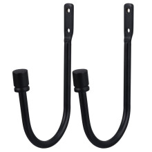 Elegant Metal Curtain Holdbacks 2Pcs Wall Mounted Window Drapery Tiebacks Curtain Hooks with Screws Home Office Decors