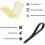 Window Cleaning Mop Cover Set Replacement Microfibre Mop Cover with 2 Rubber Lip Squeegees Highly Absorbent Window 5