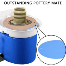12 Inch BatMate for Pottery and 1pc Telescopic Ceramic Stick, Round Clay Throwing Cloth for Making Pottery Ceramics