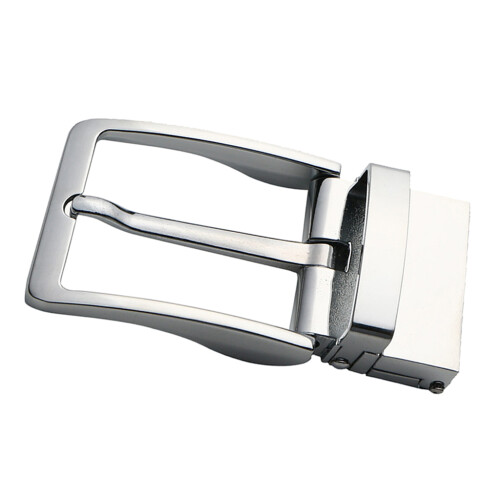 Men Reversible Alloy Belt Buckle Single Prong Rectangular Pin Buckle S 1