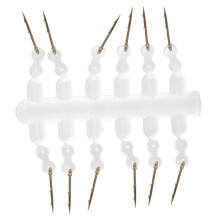 12pcs Bait Spikes with Silicone Ring for Carp Fishing Hair Rigs Hooks