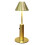 Dimmable Table Lamp Bar Decor Battery Desk Bedside  Umbrella Gold 1