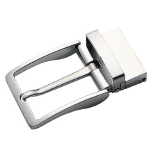 Men Reversible Alloy Belt Buckle Single Prong Rectangular Pin Buckle S