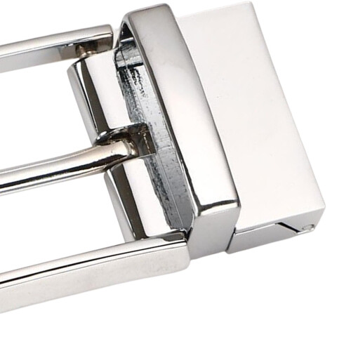 Men's Reversible Alloy Belt Buckle Single Prong Rectangular Pin Belt B 2