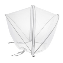 Net for Stroller Long Lasting for Strollers Cradles Zipper white