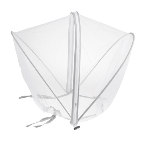 Net for Stroller Long Lasting for Strollers Cradles  Zipper white