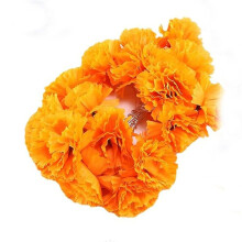 3PCS Lighted Marigold Garland 10 LED Artificial Marigold Flowers String Lights for Halloween Diwali Indian Party 1.5M