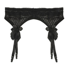 Women Sexy Garter Belt Strap Lace Bow Suspender Belt Dance Clubwear Bl