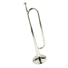1 Piece Silver Students Youth Trumpet Horn Bugle Brass Instrument