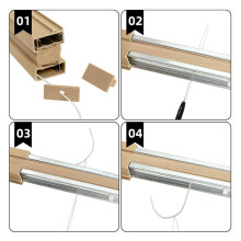 RV Pleated Shade Repair Kit, Pleaded Shade Repair Kit, Window Shade Restringing Kit for RV Day/Night Shades