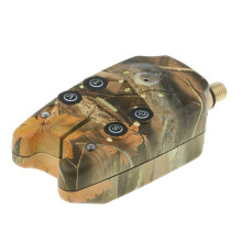 Fishing Bite Alarm Indicator Sound Light Alert Fishing Rod Holder Camo