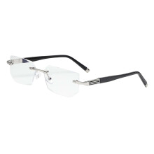Blue Light Glasses rectangle Rimless for Unisex Computer Men Woman Arg