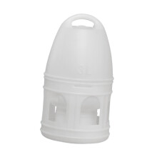 Bird Water Drinker Parakeet Chicken Dove Feeder with Hanging Handle Wh