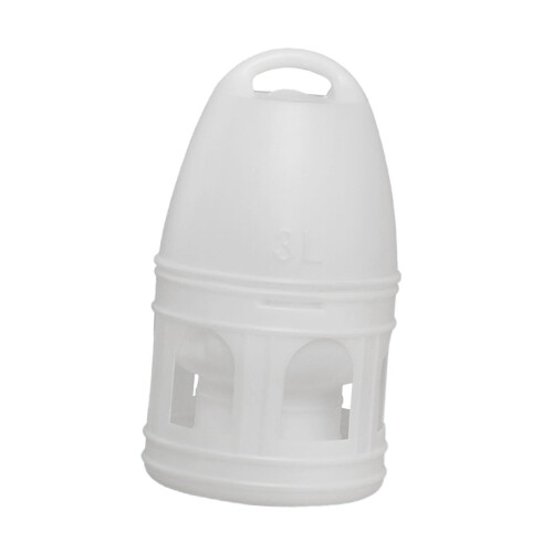 Bird Water Drinker Parakeet Chicken Dove Feeder with Hanging Handle Wh