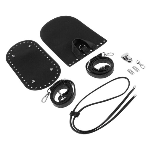 Leather Knit Backpack Making Craft Kit Black 1