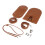 Leather Knit Backpack Making Craft Kit Brown 2