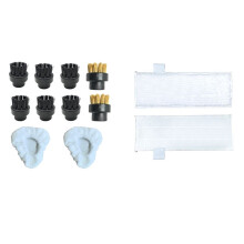 12PCS Steam Brushes Steam Bonnet Triangle Steam Mop Pads Kit for Dupray Steam Cleaner Spare Parts Mop Cloth Small Brush
