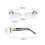 Blue Light Glasses rectangle Rimless for Unisex Computer Men Woman Aur 2