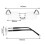 Blue Light Glasses rectangle Rimless for Unisex Computer Men Woman Arg 2