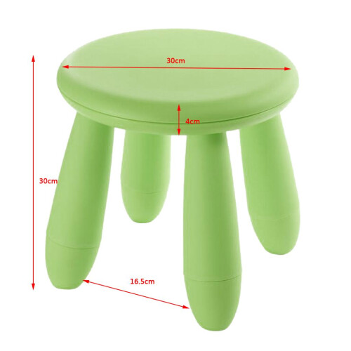 Assembling Children Chair Round Shape School Nursery Kids Stool Green 1