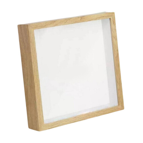 Wooden DIY Shadow Box Frame Square 5cm Deep for Flower Handicrafts DIY
