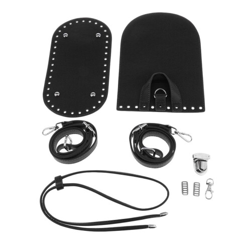 Leather Knit Backpack Making Craft Kit Black